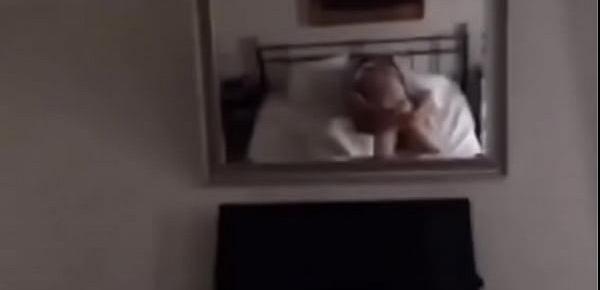  Morning sex catched  by my girl phone in my bedroom mirror